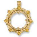 Yellow Gold (Full) Fancy Sovereign Pendant