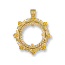 Yellow Gold (Half) Fancy Sovereign Pendant