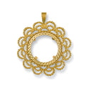 Yellow Gold (Half) Fancy Sovereign Pendant