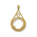 Yellow Gold (Half) Fancy Sovereign Pendant