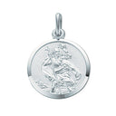 Silver Double Sided St Christopher Pendant