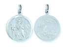 Silver Double Sided St Christopher Pendant