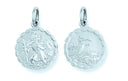 Silver Double Sided Fancy St Christopher Pendant