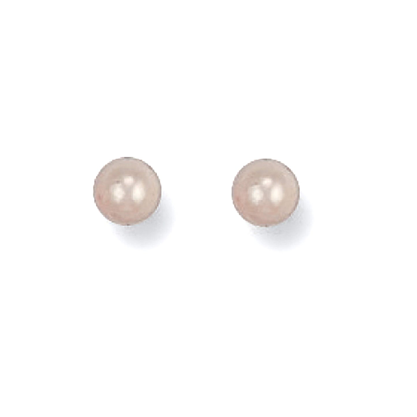 Yellow Gold 4mm Cultured Pearl Studs - 9ct Gold