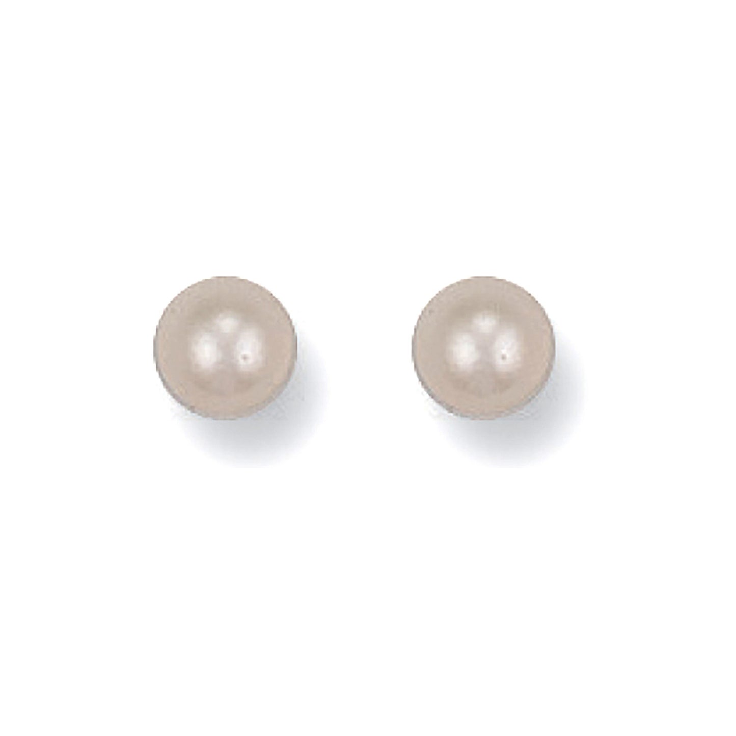 Yellow Gold 5mm Cultured Pearl Studs - 9ct Gold