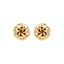 9ct Yellow Gold Tight Knot Studs