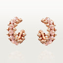 Belle Vante Clash Pink Chalcedony Earrings Rose Gold 19.8mm