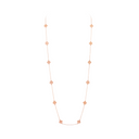 Belle Vante Long Necklace 16 motifs Embossed 18K Rose Gold