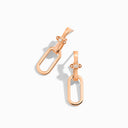 Rose Gold Diamond Drop Earrings