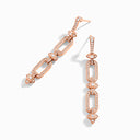Rose Gold Diamond Drop Earrings