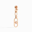 Rose Gold Diamond Drop Earrings