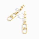 Gold Diamond Drop Earrings