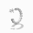 White Gold Diamond Hoop Earrings