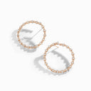 Rose Gold Diamond Halo Earrings
