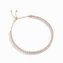 Tip-Top Diamond Collar Necklace Rose Gold Stone