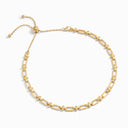 Tip-Top Link Gold Collar Necklace Yellow Gold Diamond