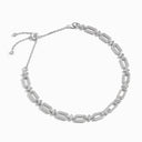Tip-Top Link Full Diamond Collar Necklace White Gold Diamond