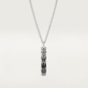 Belle Vante Panthère Long Necklace Paved Onyx Multi-Wear Large Model