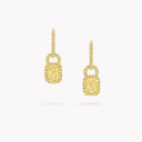 Icon 8 Radiant Yellow Diamond Earrings Yellow Gold