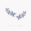 Butterfly Sapphire Tourmaline Diamond Ear Climbers White Gold | RGE2014