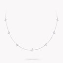 Pavé Butterfly Diamond Petite Necklace White Gold | RGN828