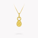 Icon 8 Pear Shape Yellow Diamond Pendant Yellow Gold