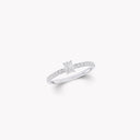 Foufou Emerald Cut Diamond Ring White Gold