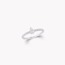 Foufou Pear Shape Diamond Ring White Gold