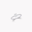 Foufou Emerald Cut Diamond Ring White Gold