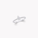 Pear Shape Diamond Ring White Gold