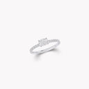Foufou Horizontal Oval Diamond Ring White Gold