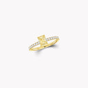 Foufou Emerald Cut Yellow Diamond Ring