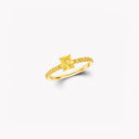 Foufou Radiant Yellow Diamond Ring Yellow Gold