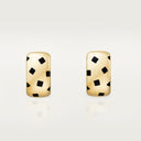 Belle Vante Panthère Earrings Yellow Gold Black Lacquer
