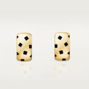 Belle Vante Panthère Earrings in 18k Yellow Gold and Black Lacquer