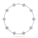 Belle Vante Necklace 10 Motifs Full Diamonds 18K White Gold
