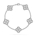 Belle Vante Bracelet 5 Motifs Diamonds 18K White Gold
