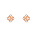 Belle Vante Earrings Full Diamonds 18K Yellow Gold
