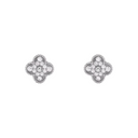 Belle Vante Earrings Full Diamonds 18K White Gold