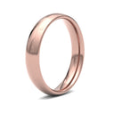 WCT18R4() | 18ct Rose Gold Standard Weight Court Profile Finish Wedding Ring