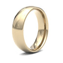 WCT18Y6() | 18ct Yellow Gold Standard Weight Court Profile Finish Wedding Ring