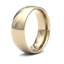 18ct Yellow Gold Standard Weight Court Profile Mirror Finish Wedding Ring