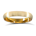 22ct Yellow Gold Standard Weight 3mm Court Profile Satin Wedding Ring