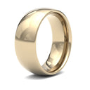 9ct Yellow Gold Standard Weight Court Profile Mirror Finish Wedding Ring