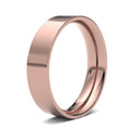 WFC18R5() | 18ct Rose Gold Standard Weight Flat Court Profile Finish Wedding Ring