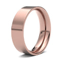 WFC18R6() | 18ct Rose Gold Standard Weight Flat Court Profile Finish Wedding Ring