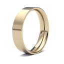 18ct Yellow Gold Standard Weight Flat Court Profile Mirror Finish Wedding Ring