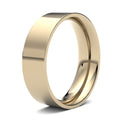 WFC18Y6() | 18ct Yellow Gold Standard Weight Flat Court Profile Finish Wedding Ring