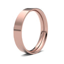 WFC9R4() | 9ct Rose Gold Standard Weight Flat Court Profile Finish Wedding Ring