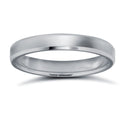 Platinum Standard Weight Flat Profile Bevelled Edge Wedding Ring